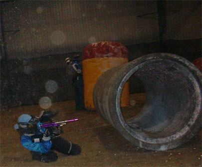 Shooting from beside a concrete tube